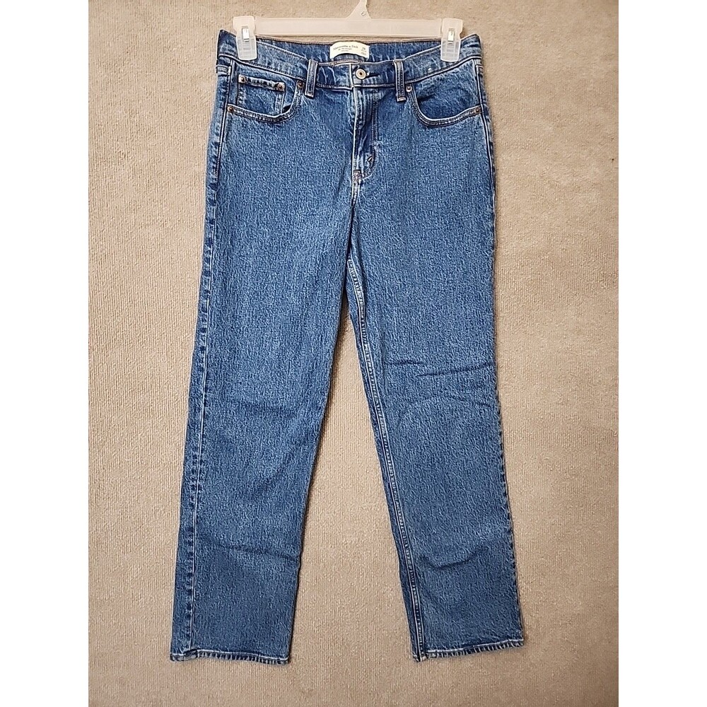 Abercrombie & Fitch Blue Straight Leg Jeans